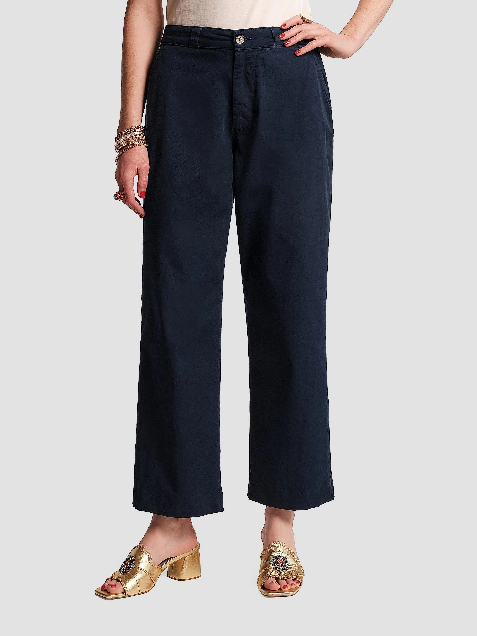 Women's Coleman Relaxed-Fit Pants - Navy - 1