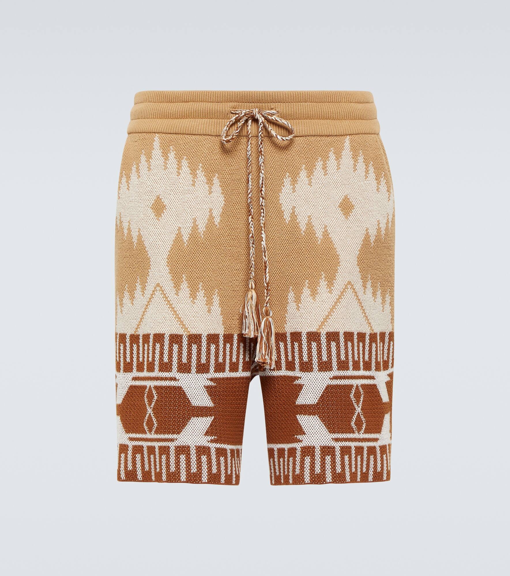 Icon Piquet cotton jacquard shorts - 1