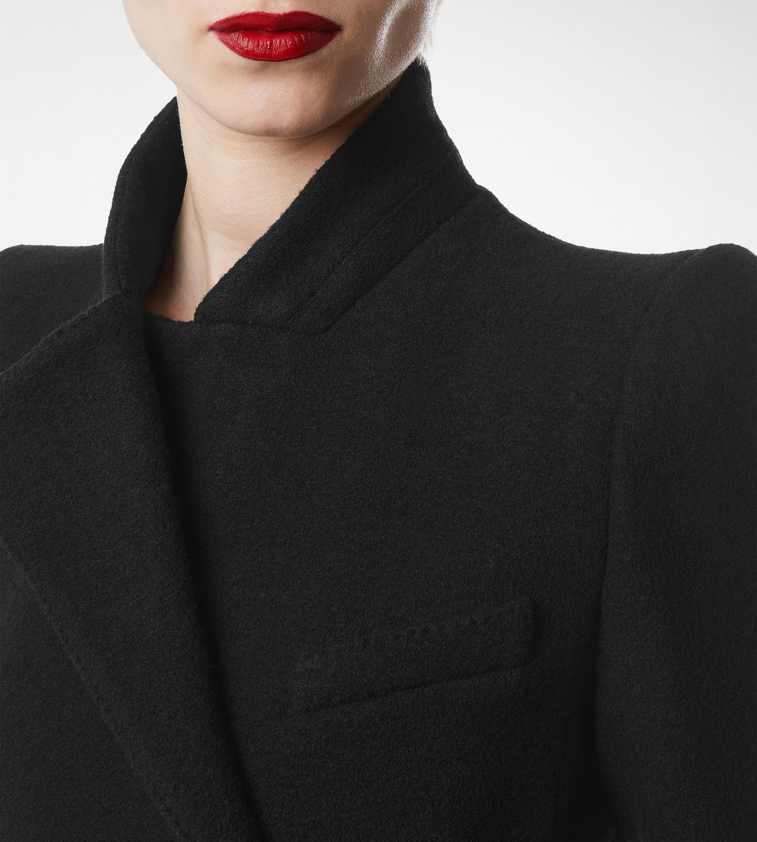 COMPACT STRETCH BOUCLE' WRAP JACKET - 2