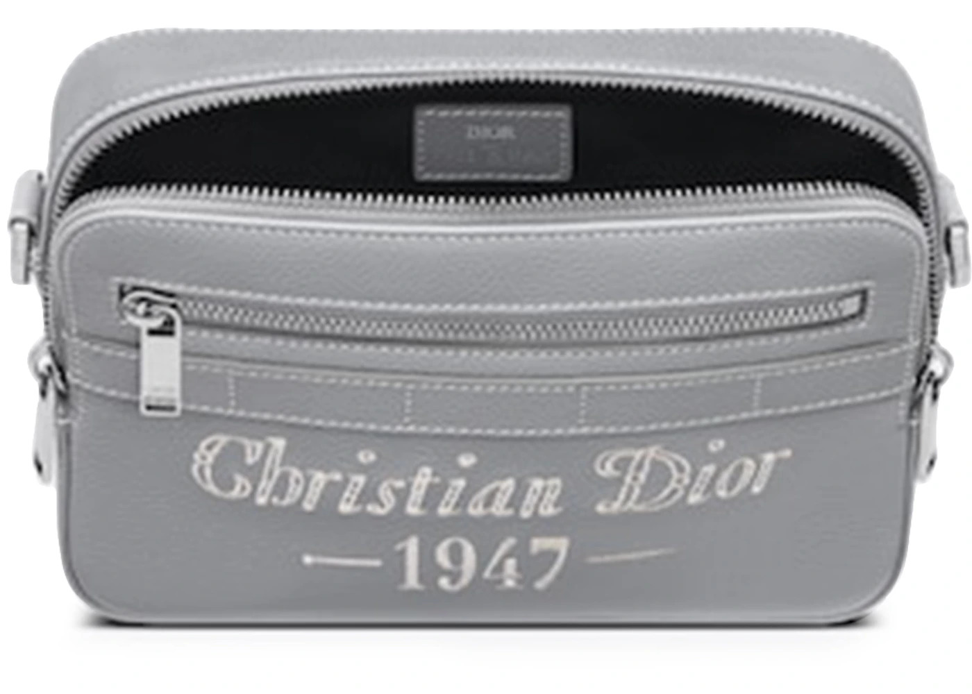 Dior by Birkenstock Christian Dior 1947 Signature Safari Messenger Bag Dior Gray - 2