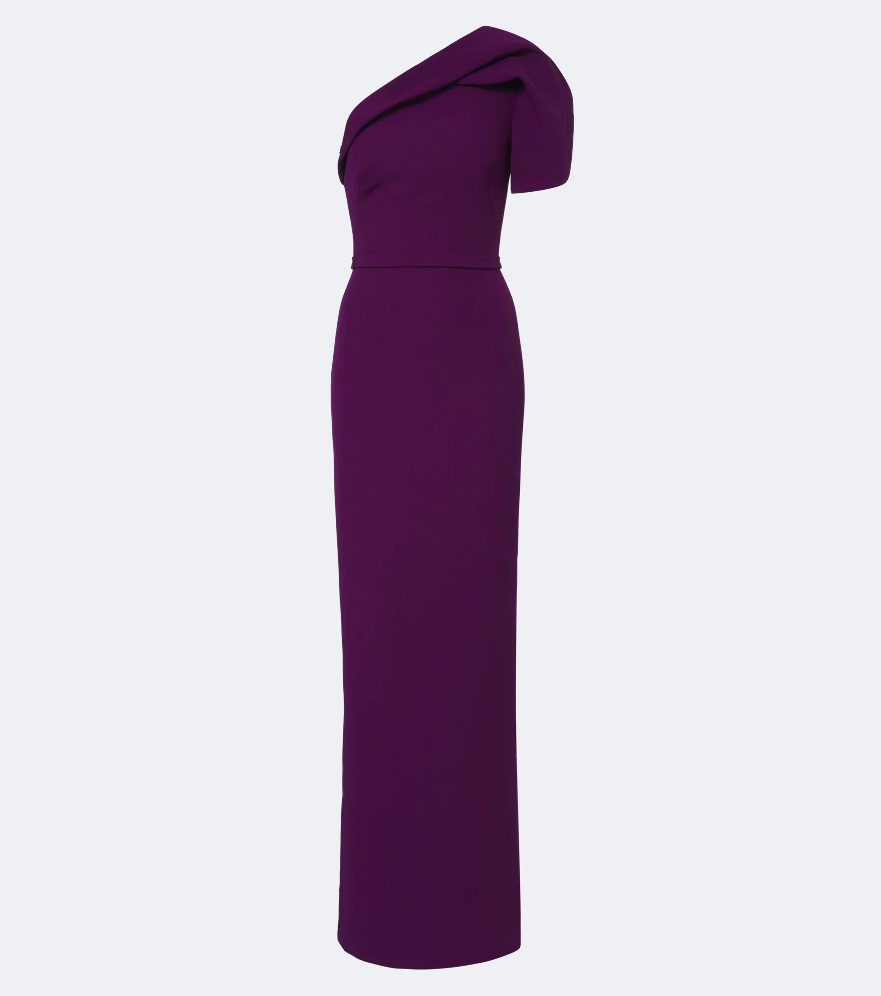 Millie belted crêpe gown - 1
