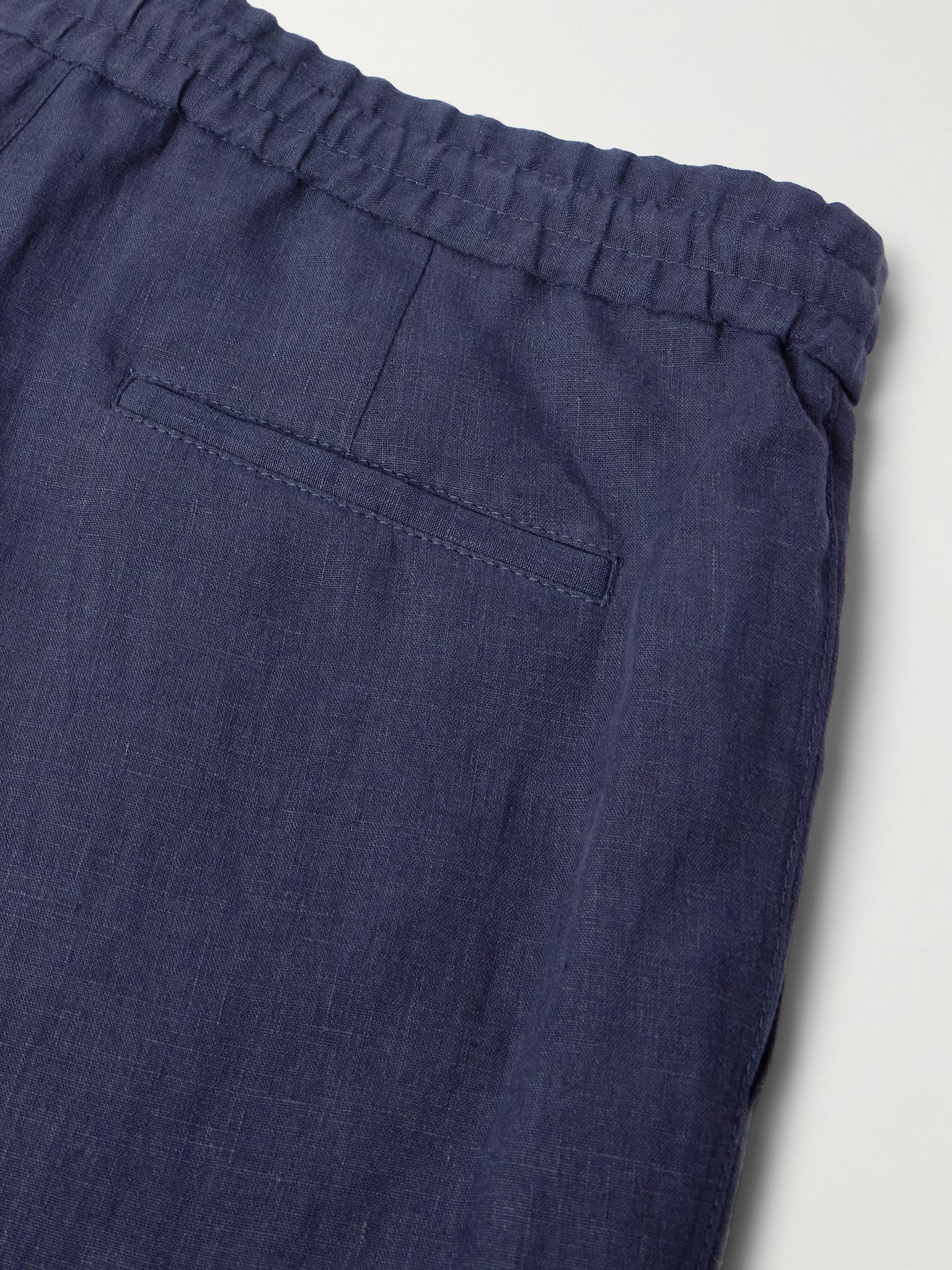 Straight-Leg Virgin Wool-Blend Trousers Navy - 5