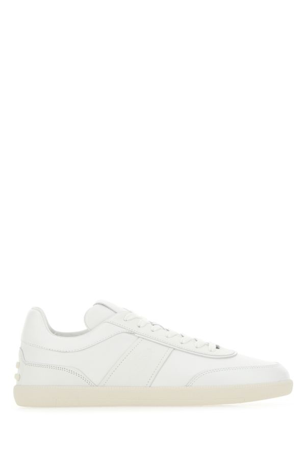 Tod's Man White Leather Tabs Sneakers - 1