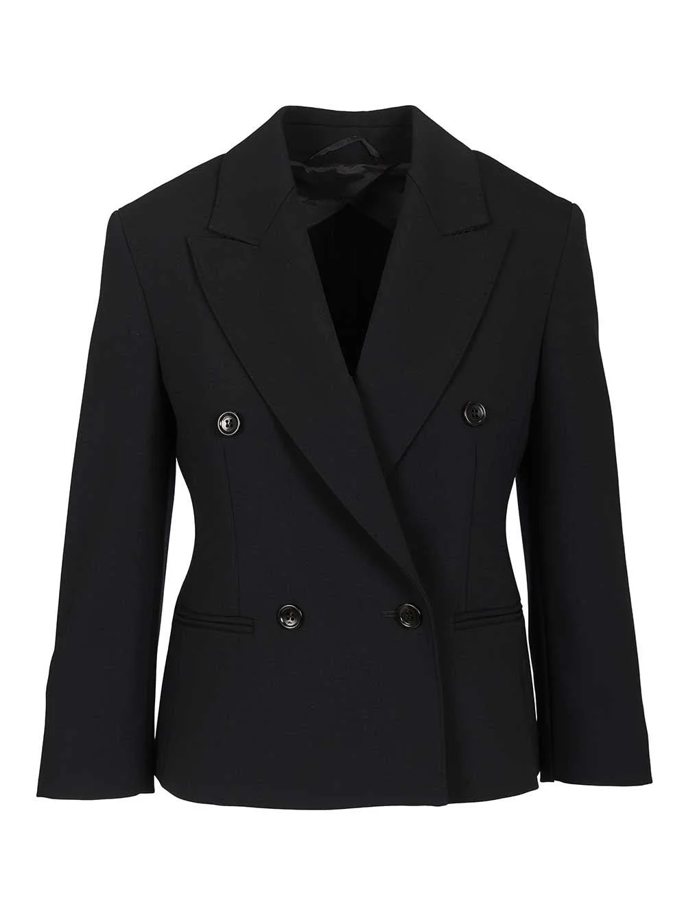 Max Mara Women Wool Canvas Crop Blazer - 1