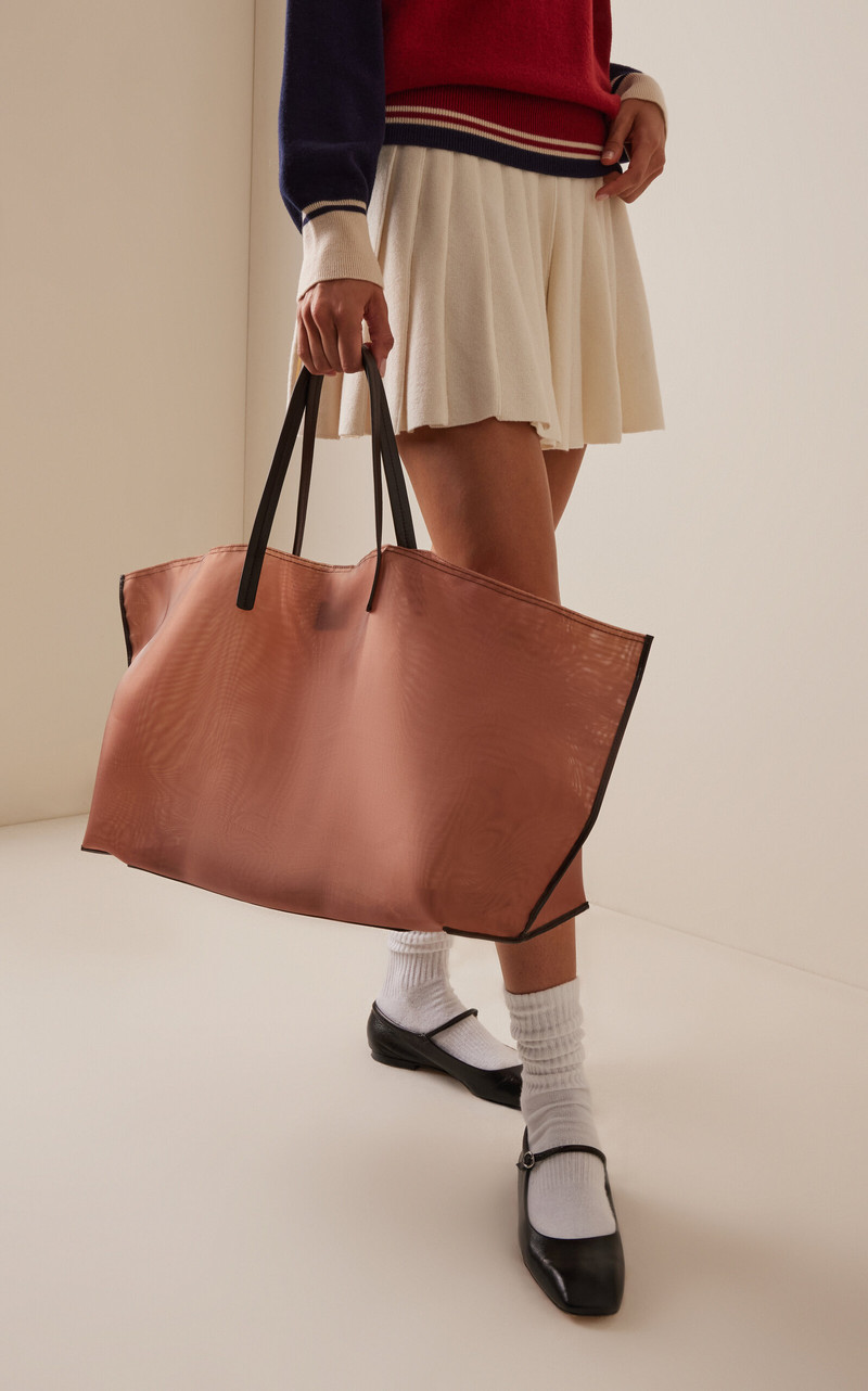 STAUD Christos Large Mesh Tote Bag neutral outlook
