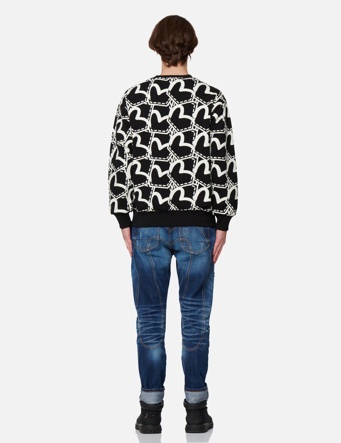 ALLOVER SEAGULL POCKET GRAPHIC PRINT SWEATSHIRT - 6