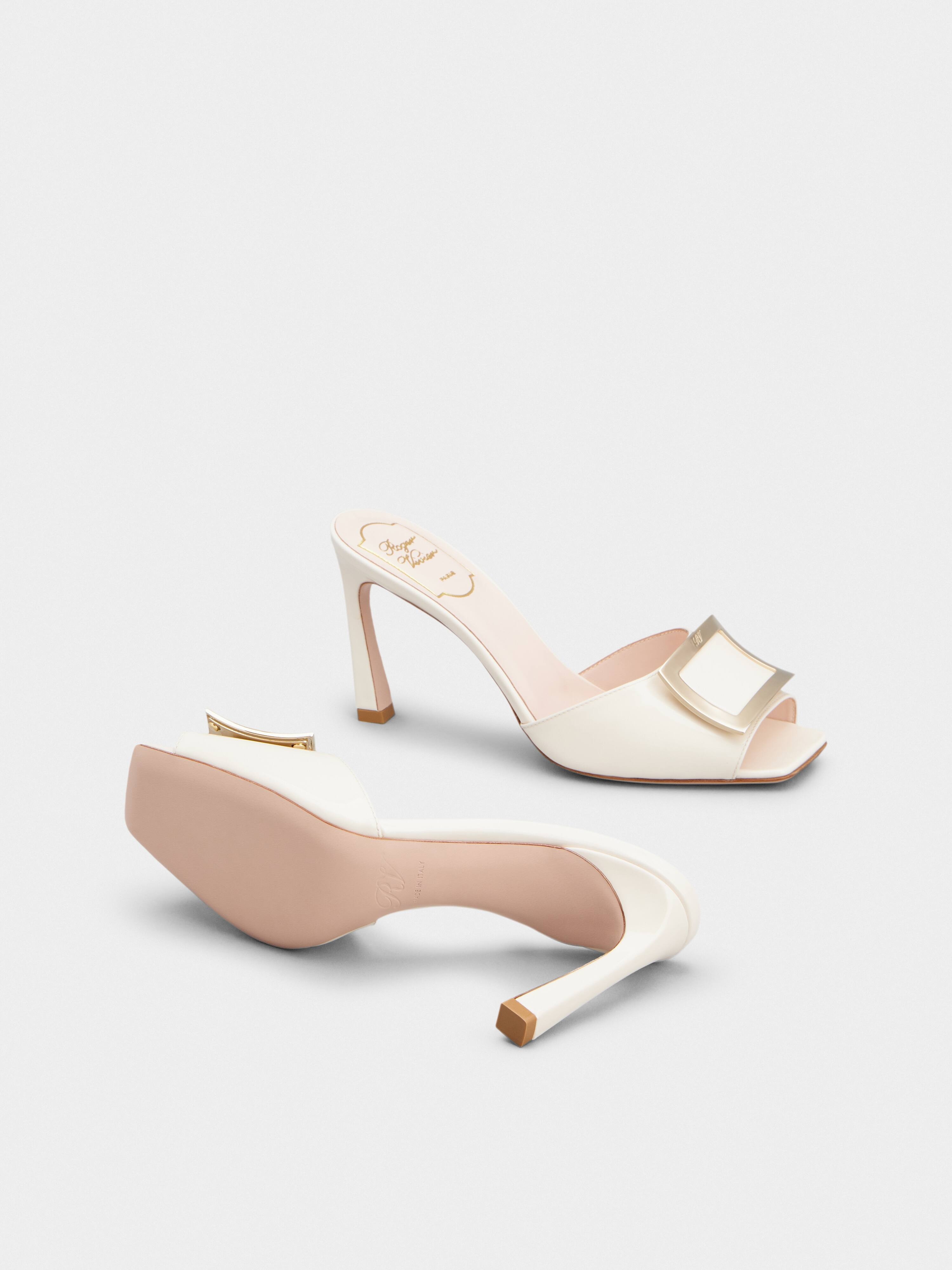 Trompette Metal Buckle Mules in Patent Leather - 6