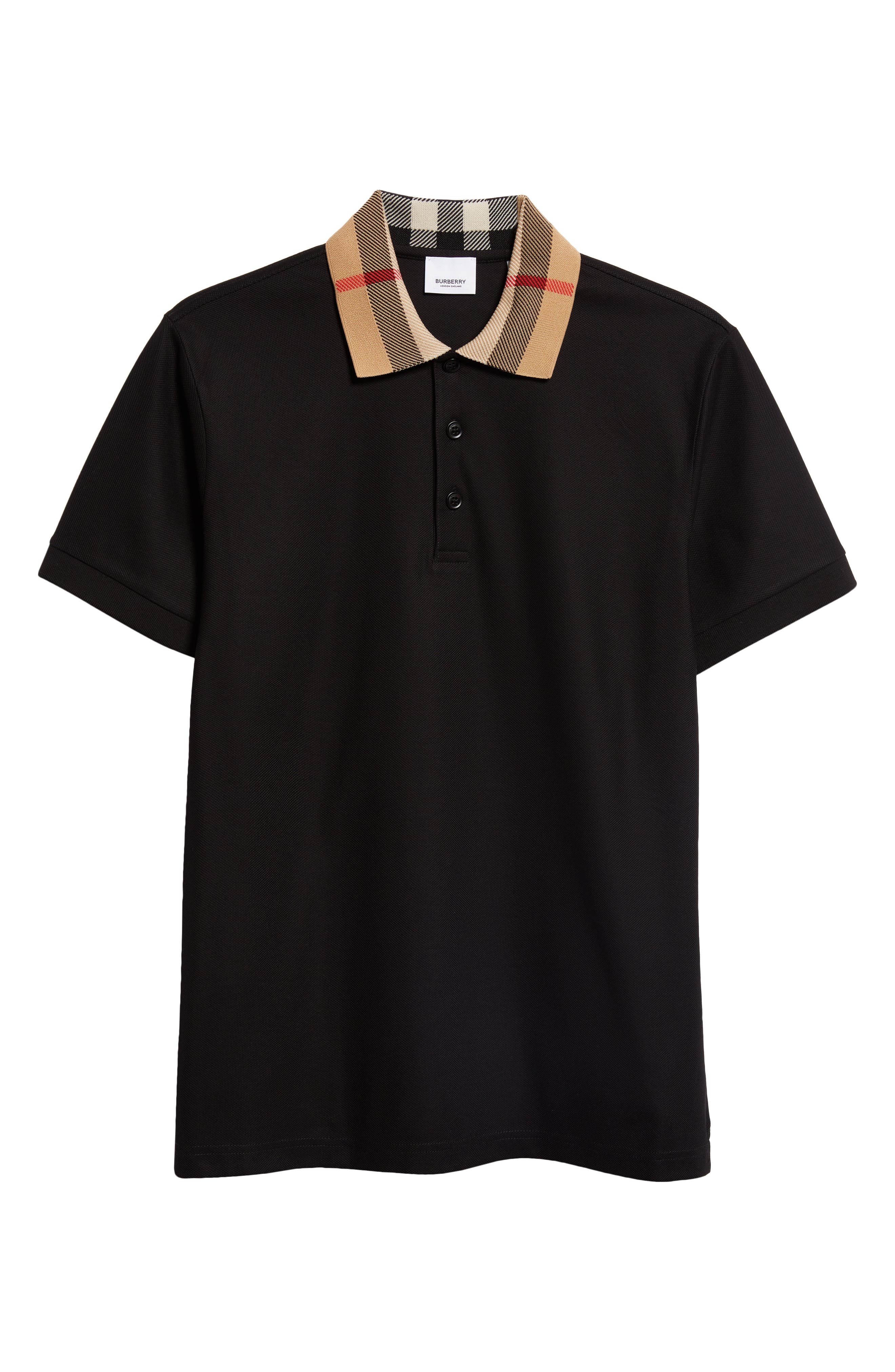Cody Check Collar Cotton Piqué Polo - 5