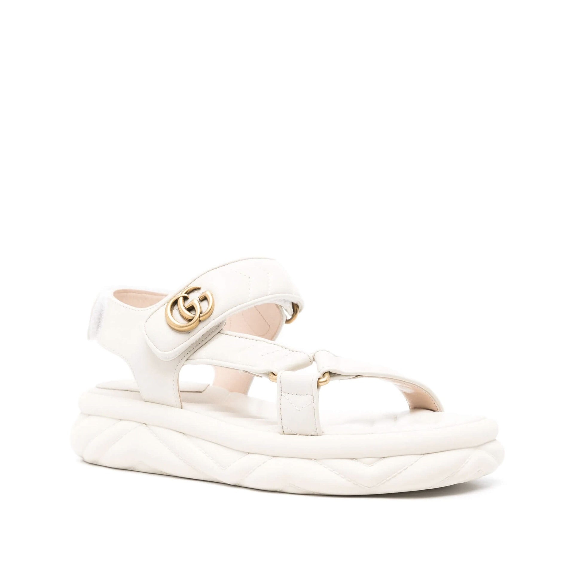 Gucci Leather Double G Sandals - 2