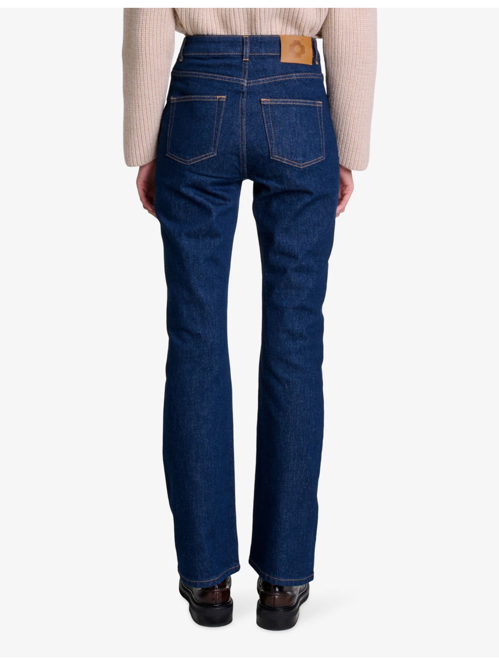 Bootcut high-rise stretch-denim jeans - 4