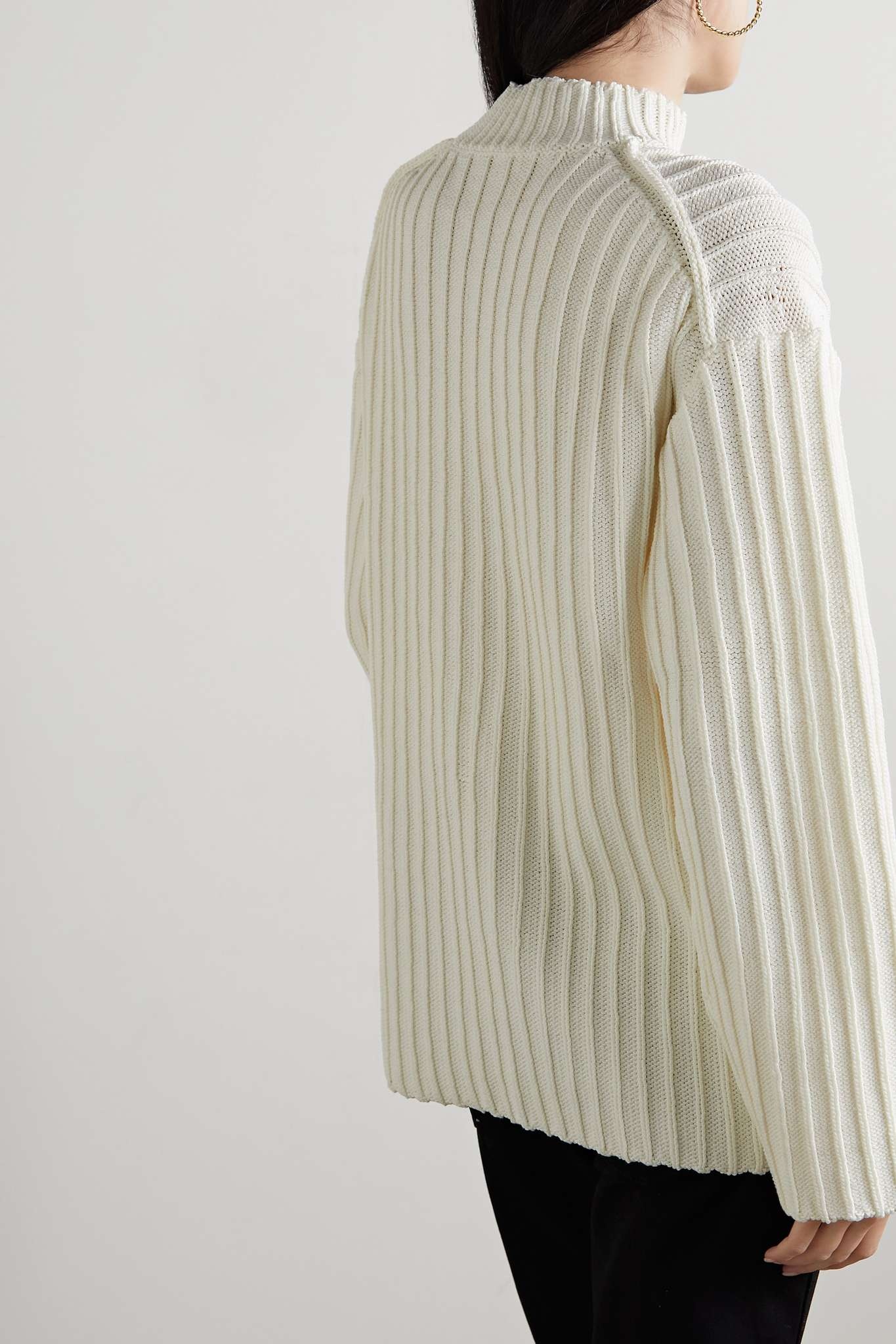 Kat ribbed cotton-blend sweater - 3