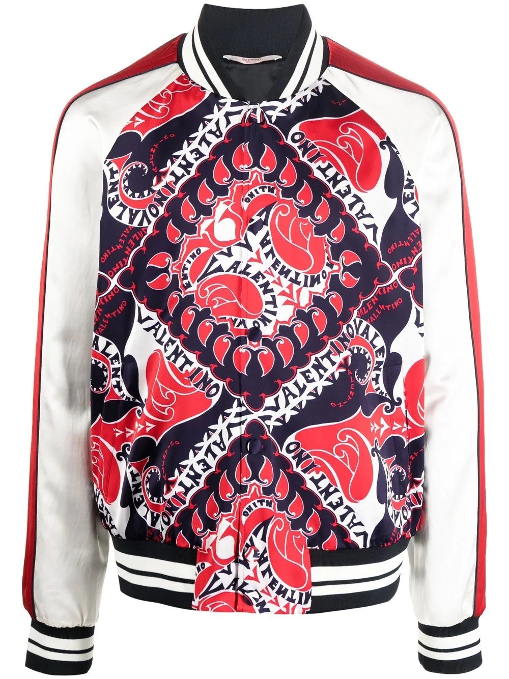 bandana-print bomber jacket - 1