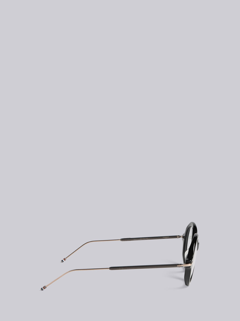 TB000 - Black Iron Round Glasses 3
