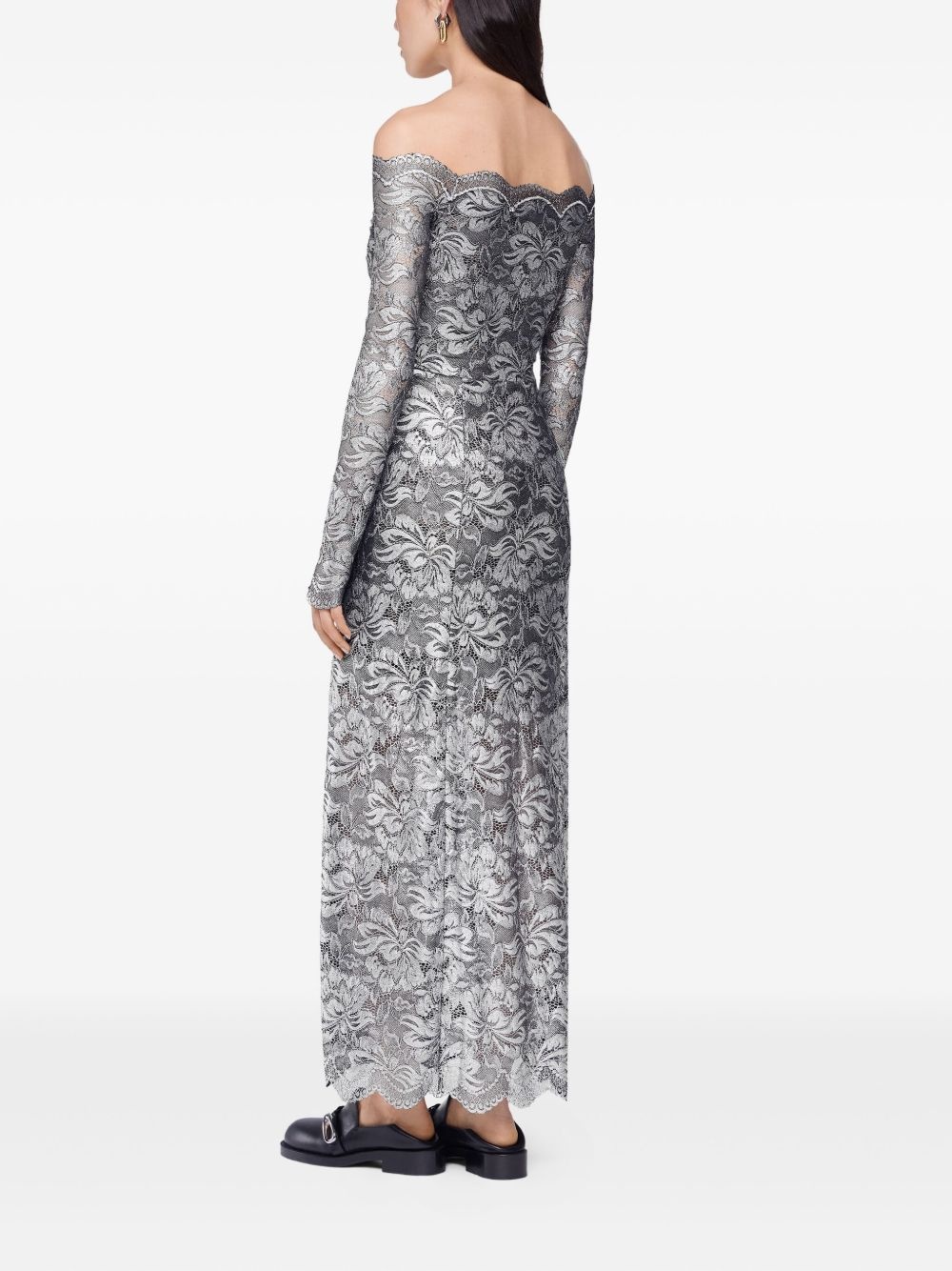 laced maxi dress - 4