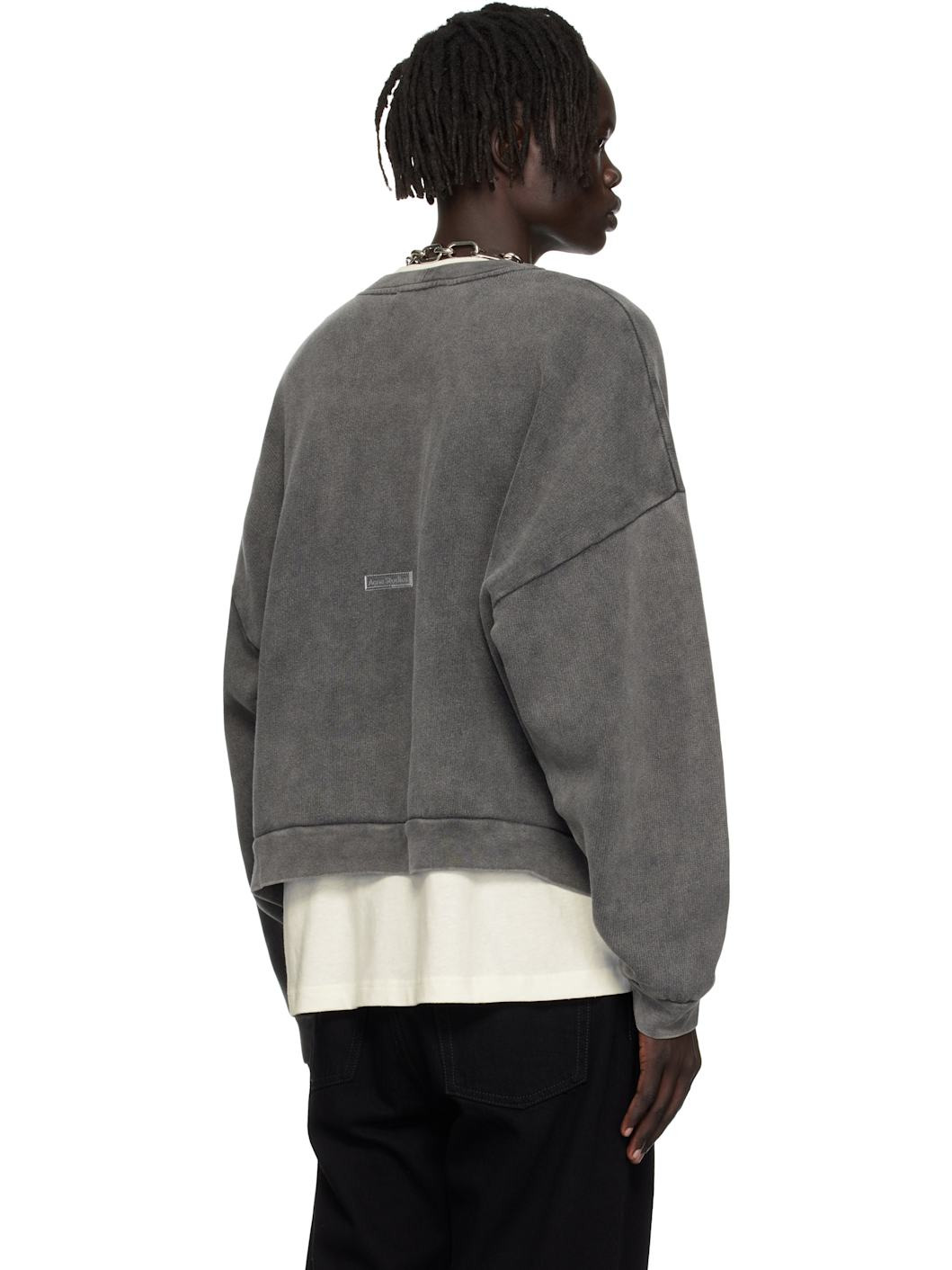 Gray Logo Patch Sweatshirt - 3