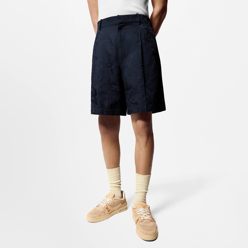 Monogram  Cotton-Blend Tailored Shorts 2