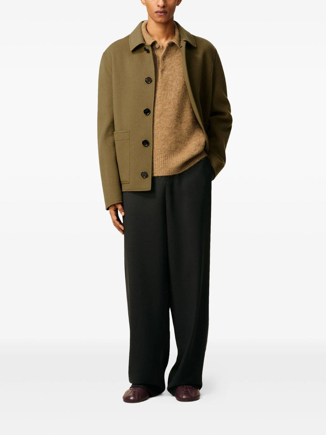 Boxy Buttoned Jacket - 2