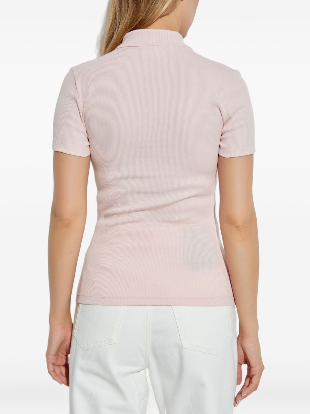 ribbed polo shirt - 4
