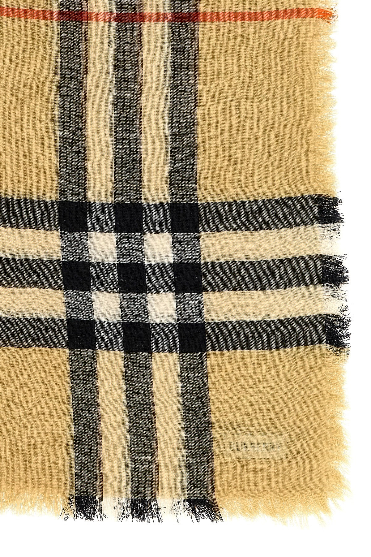 Check wool scarf - 2