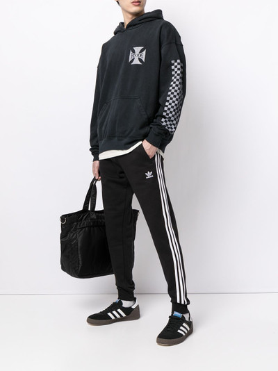 adidas side-stripe logo track pants outlook