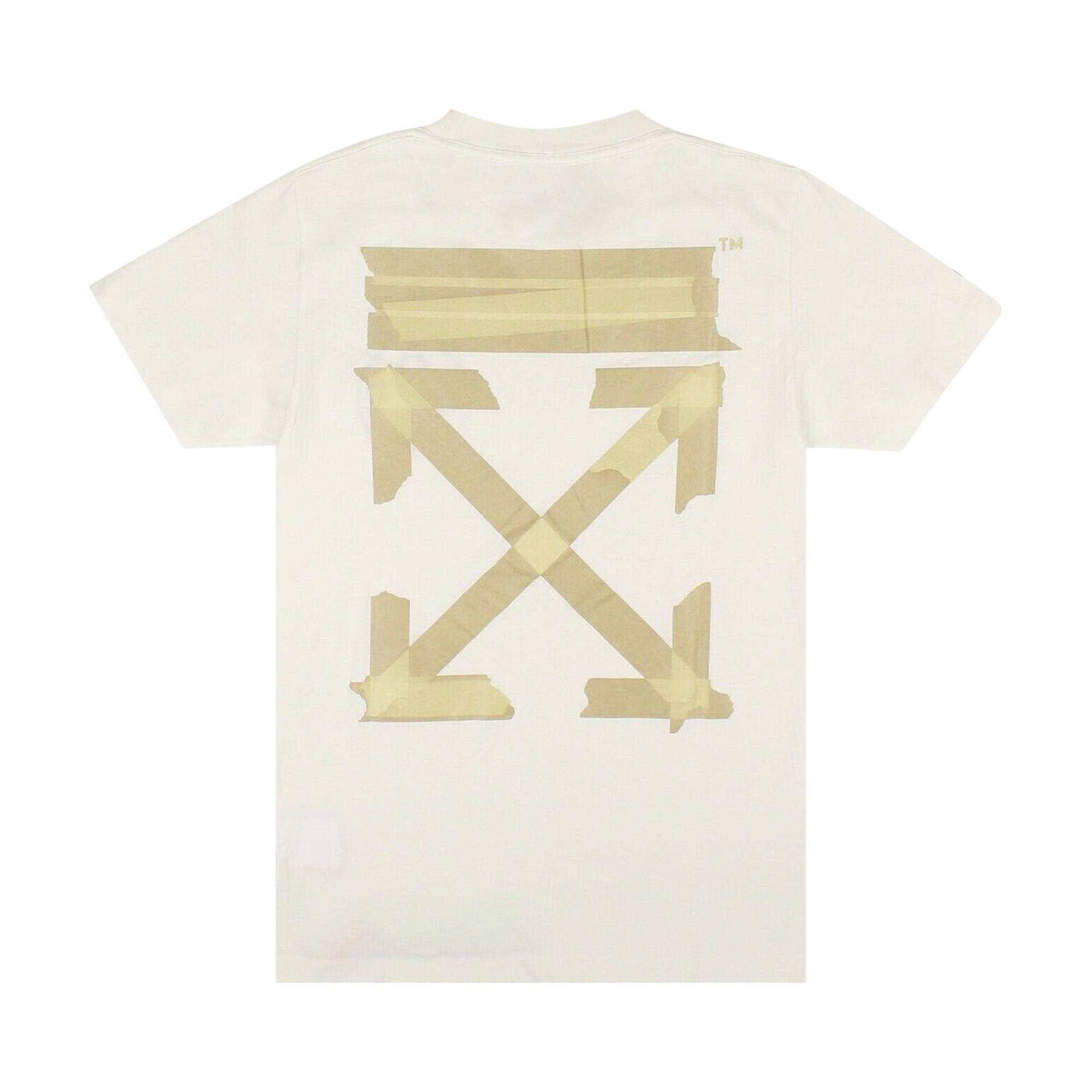 Off-White Tape Arrows T-Shirt 'White/Beige' - 2