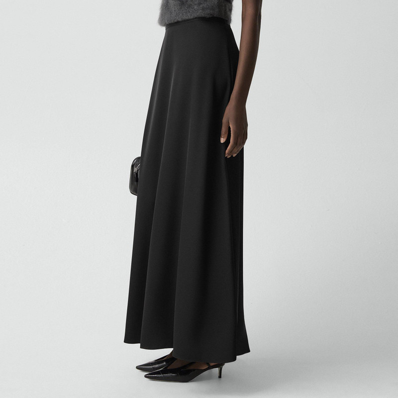 A-Line Maxi Skirt in Satin 5