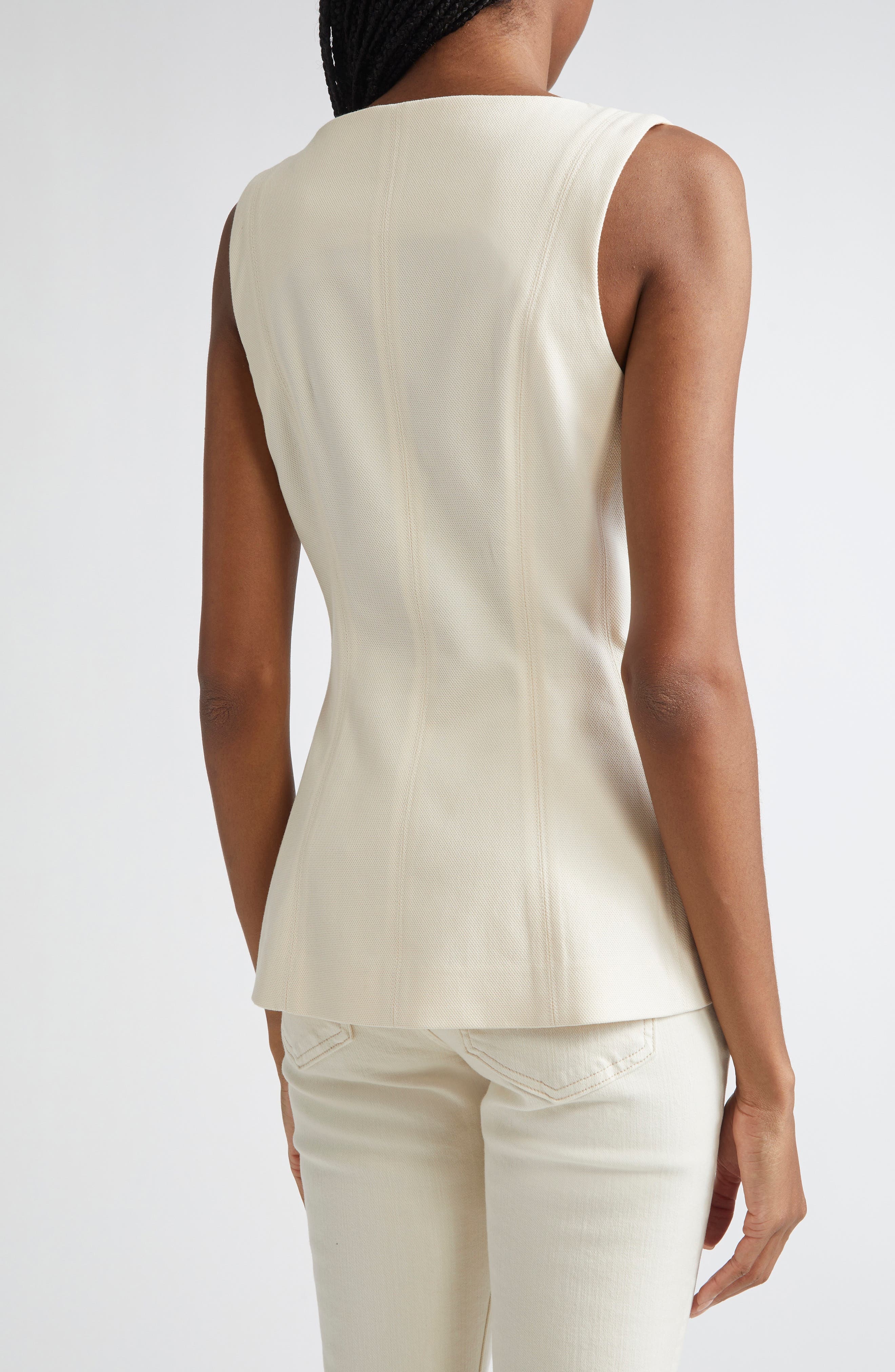 Veronica Beard Avalina Vest in Ecru at Nordstrom - 2