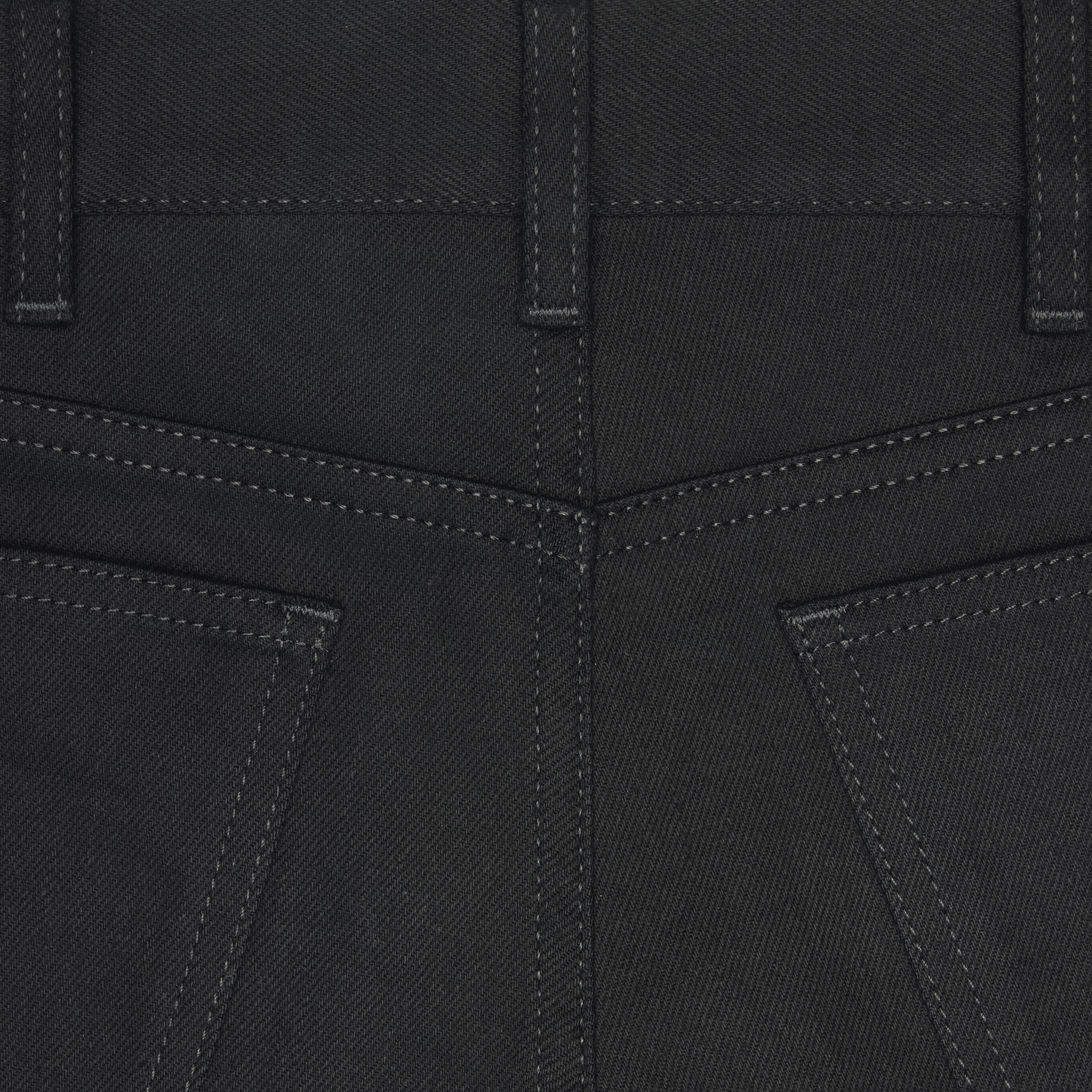 CELINE Neo skinny jeans in pure black wash denim | REVERSIBLE