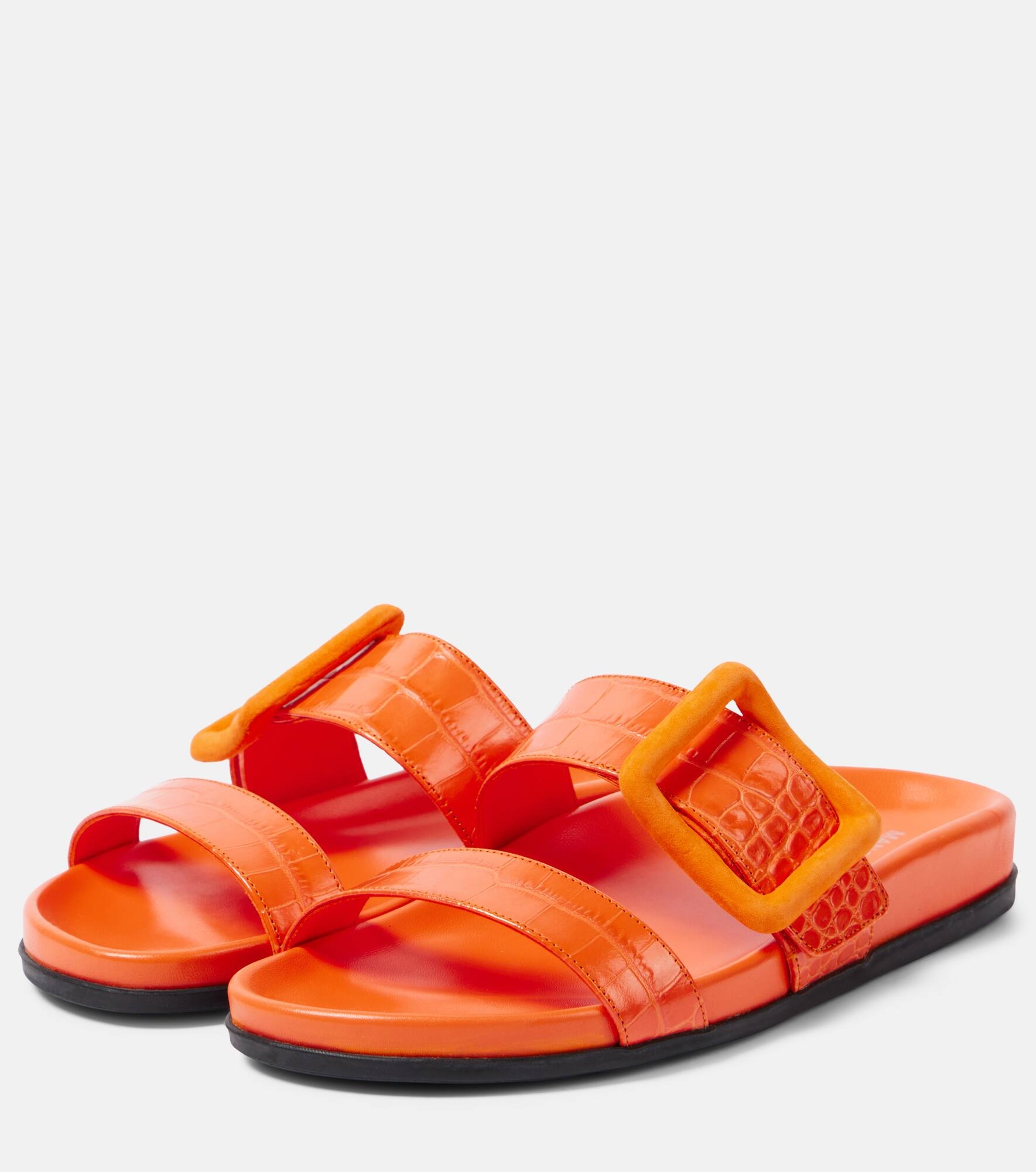 Mayfu leather slides - 5