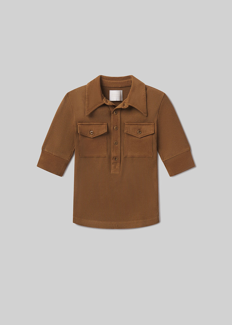 Amina Polo Shirt In Manuka 1