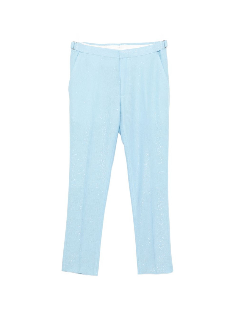 sequinned bouclé trousers 1