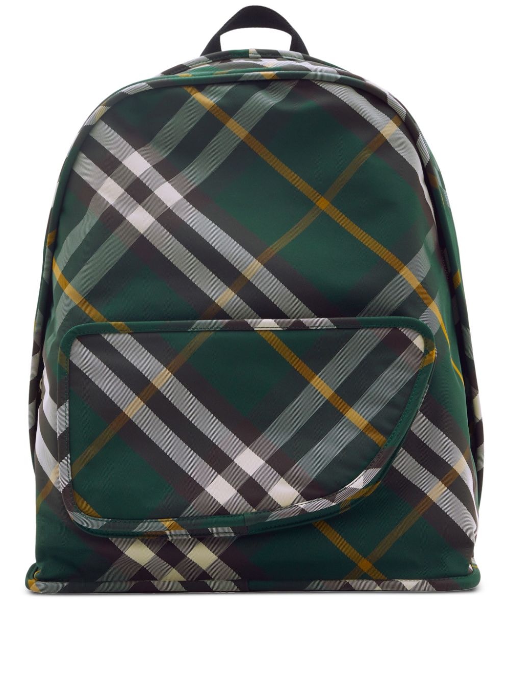 Check motif nylon backpack - 1
