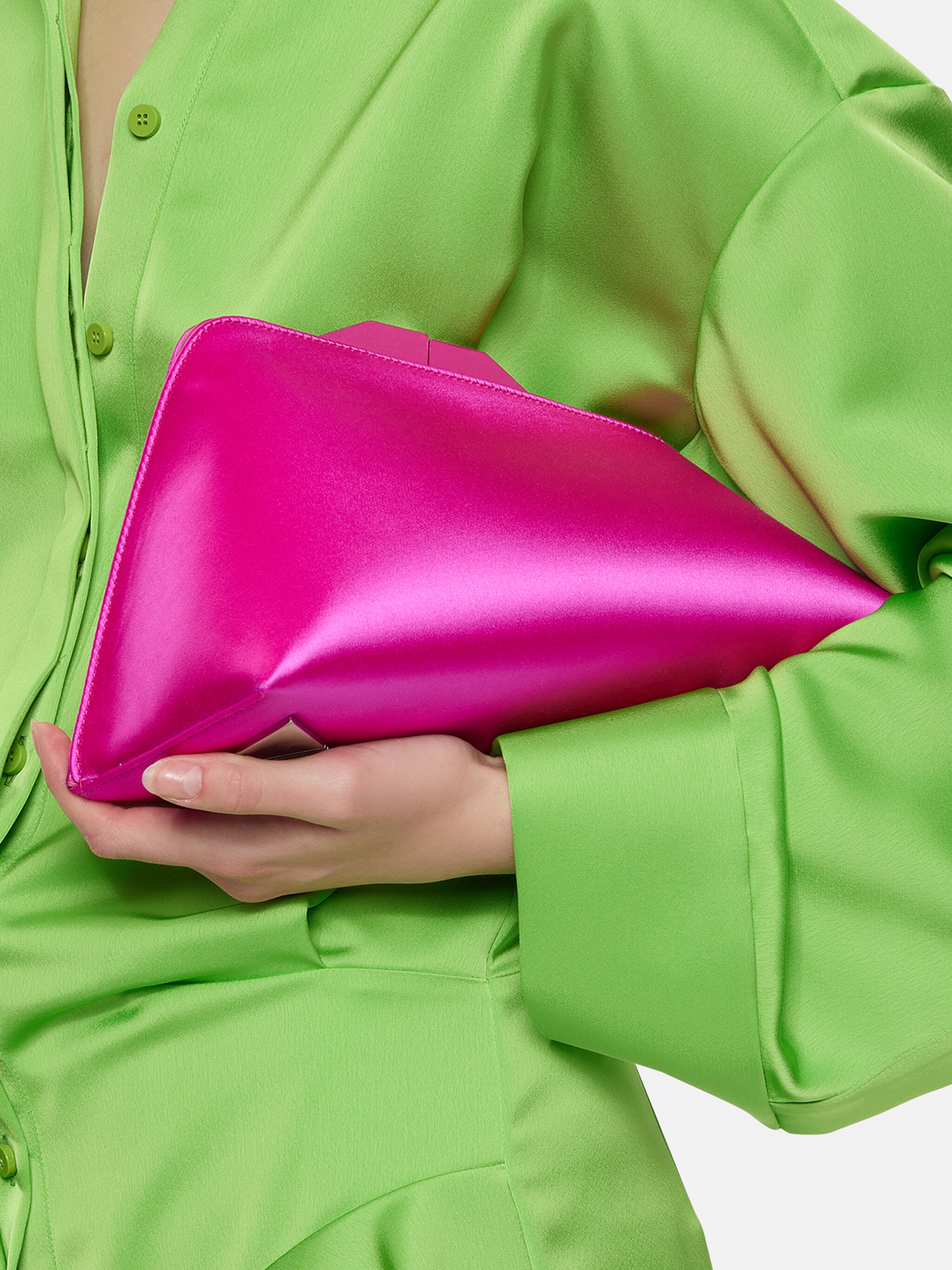 ''8.30PM'' FUCHSIA OVERSIZED CLUTCH - 2