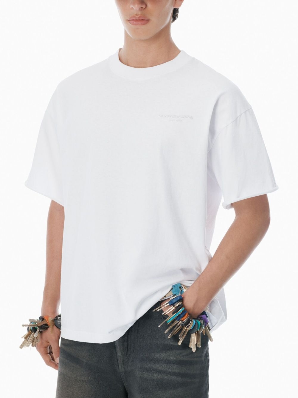 logo cotton T-shirt - 5