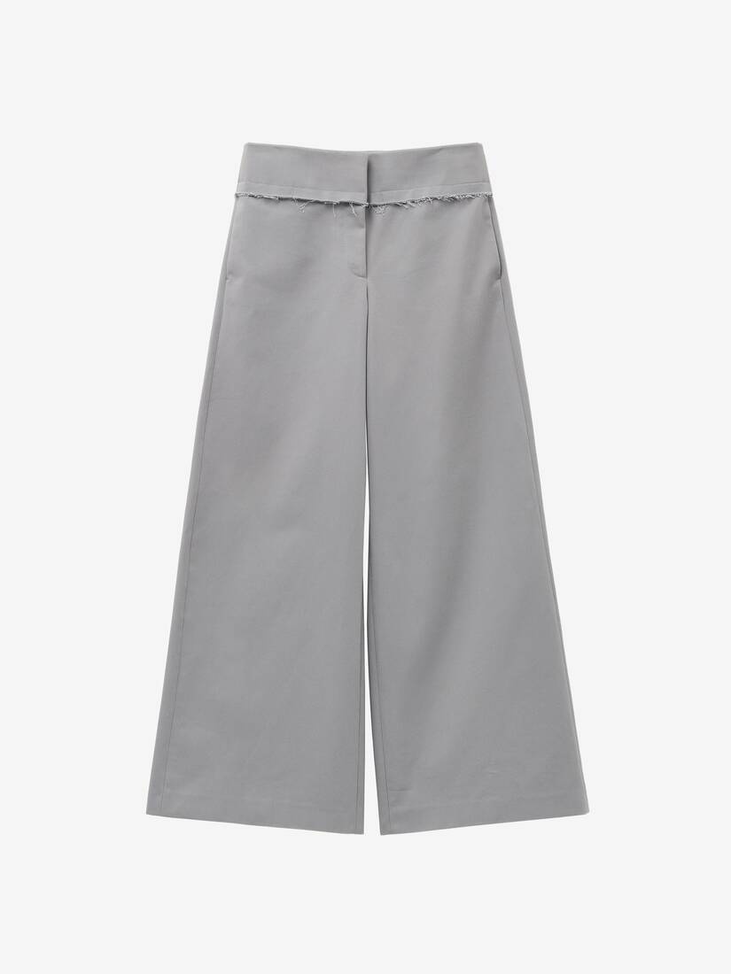 Wide Leg Military Trousers - 1