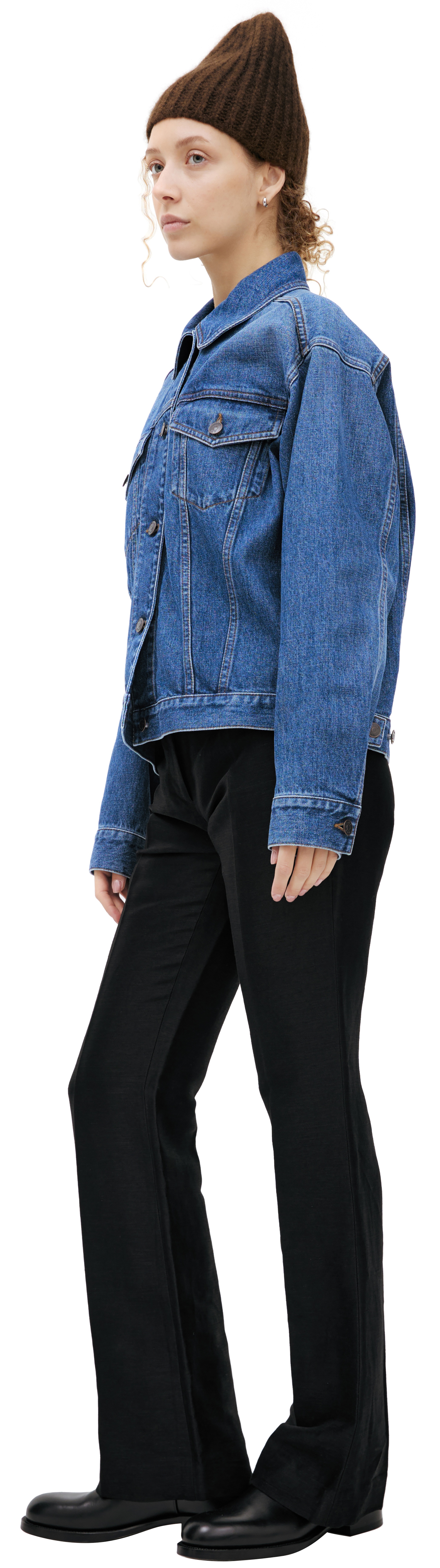 DENIM BUTTON-UP JACKET - 2