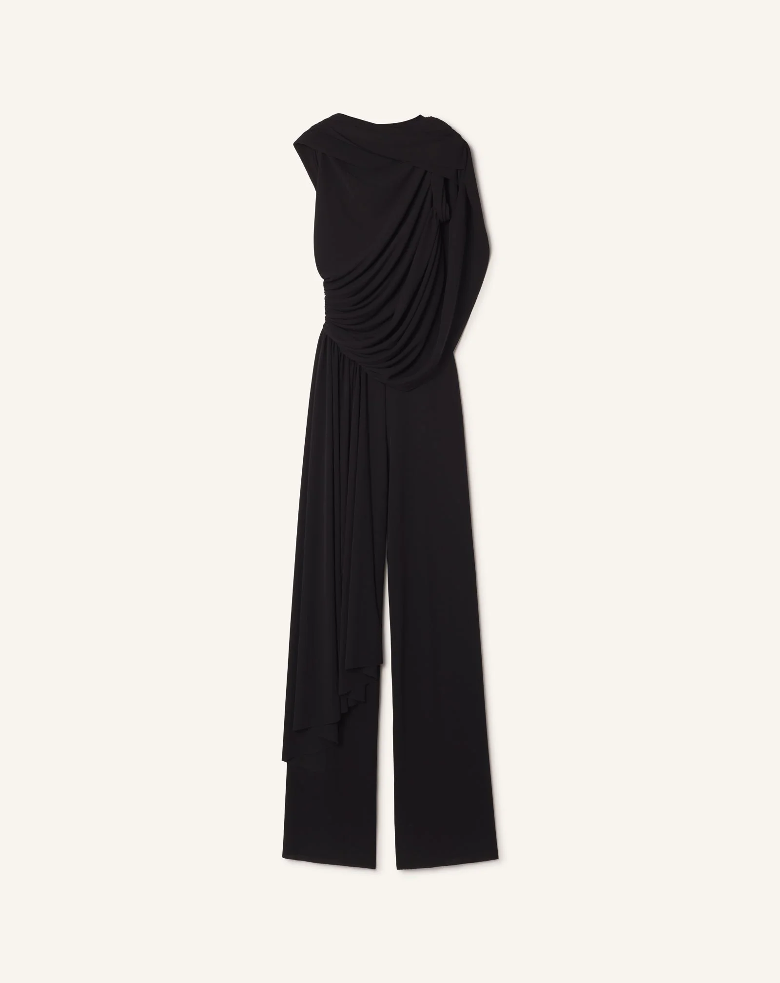 DRAPED JUMPSUIT IN CREPE JERSEY - 1