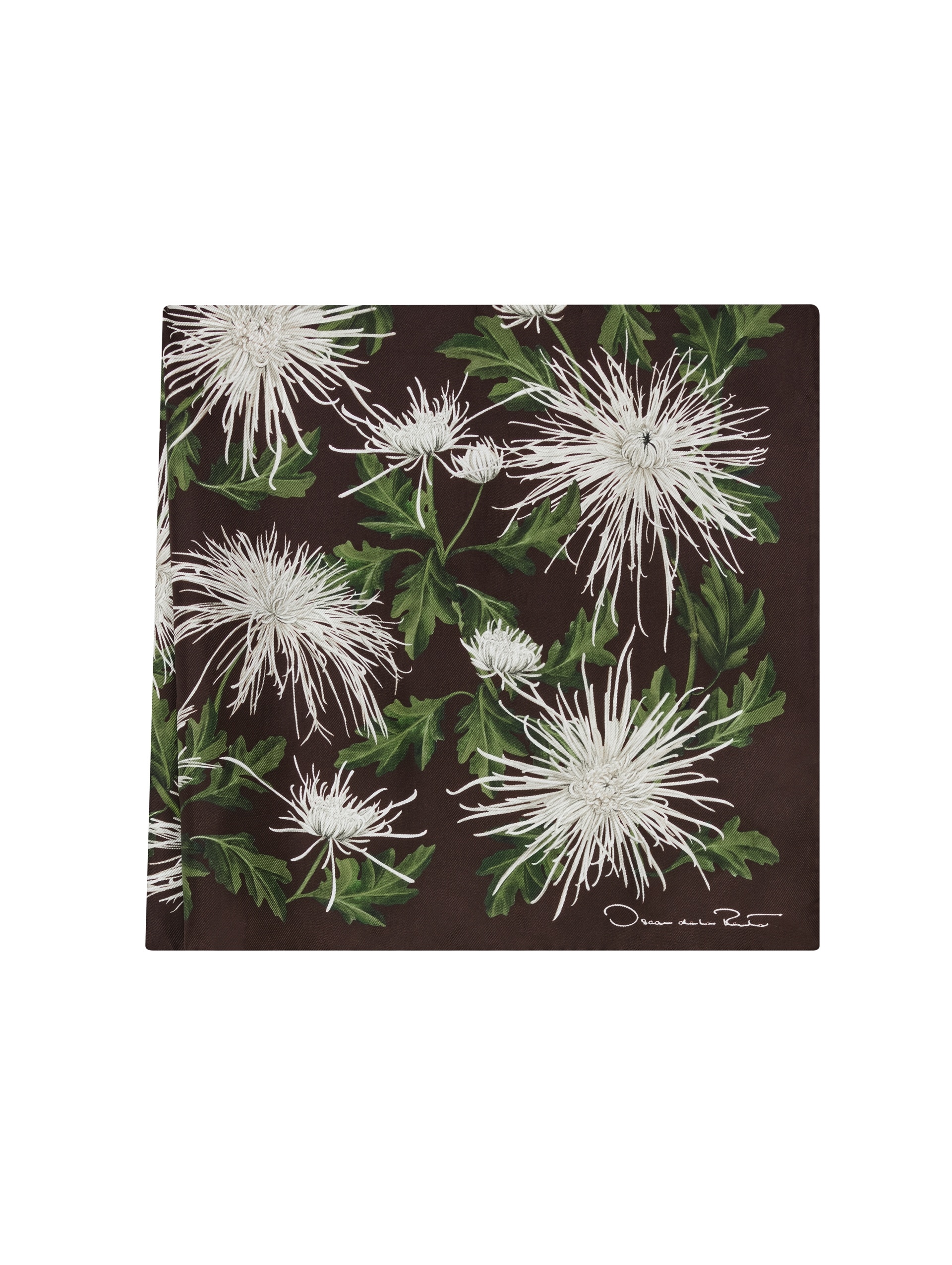 CHRYSANTHEMUM SILK TWILL SCARF - 1