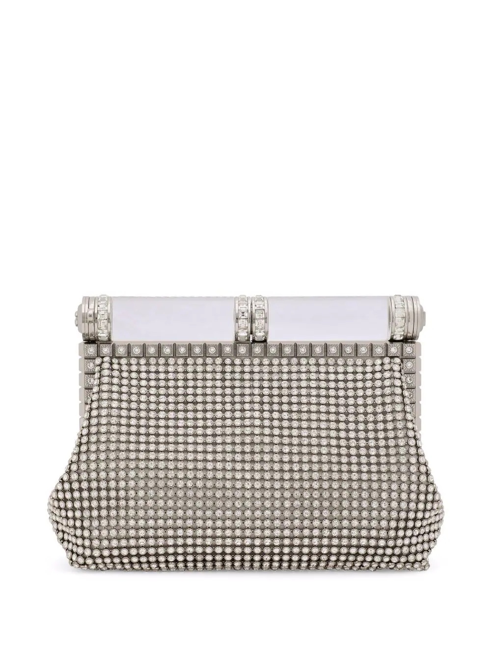 crystal-embellished clutch bag - 1