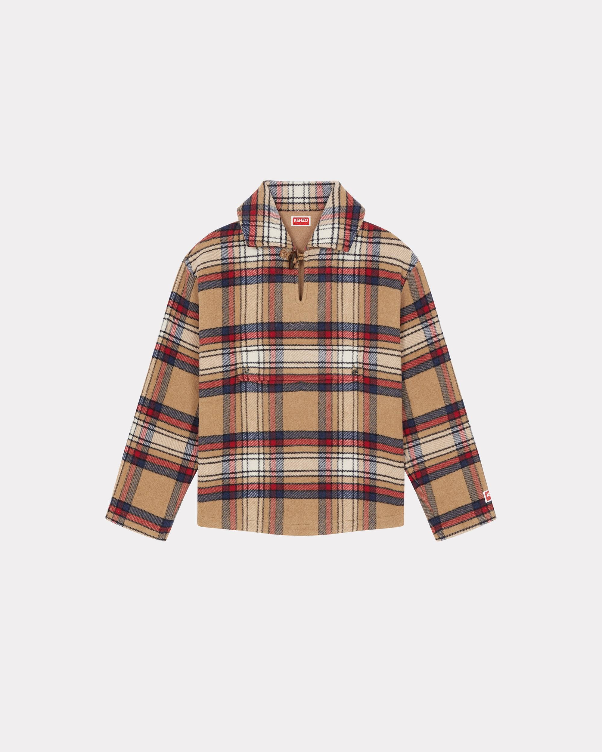 Checked wool shirt - 1
