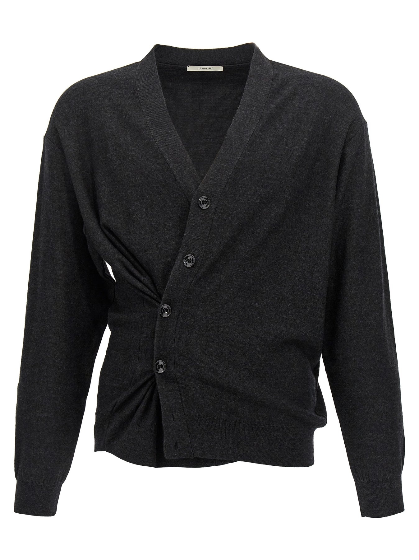 LEMAIREダークグレー ツイストカーディガン LEMAIRE - 【残り一点】Relaxed Twisted Cardigan | ACRMTSM