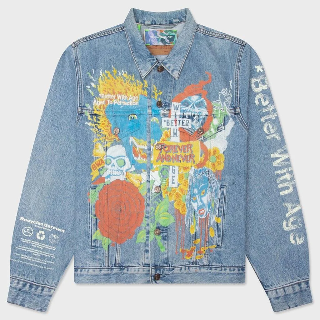 MAUDYE TRUCKER JACKET - INDIGO - 1