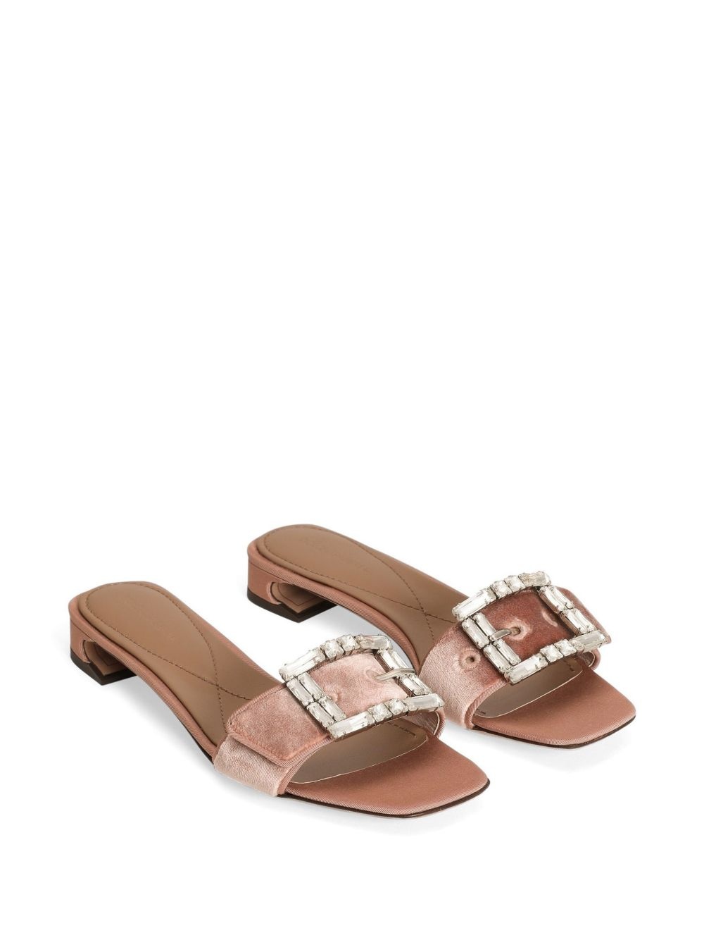 crystal-buckle sandals - 2