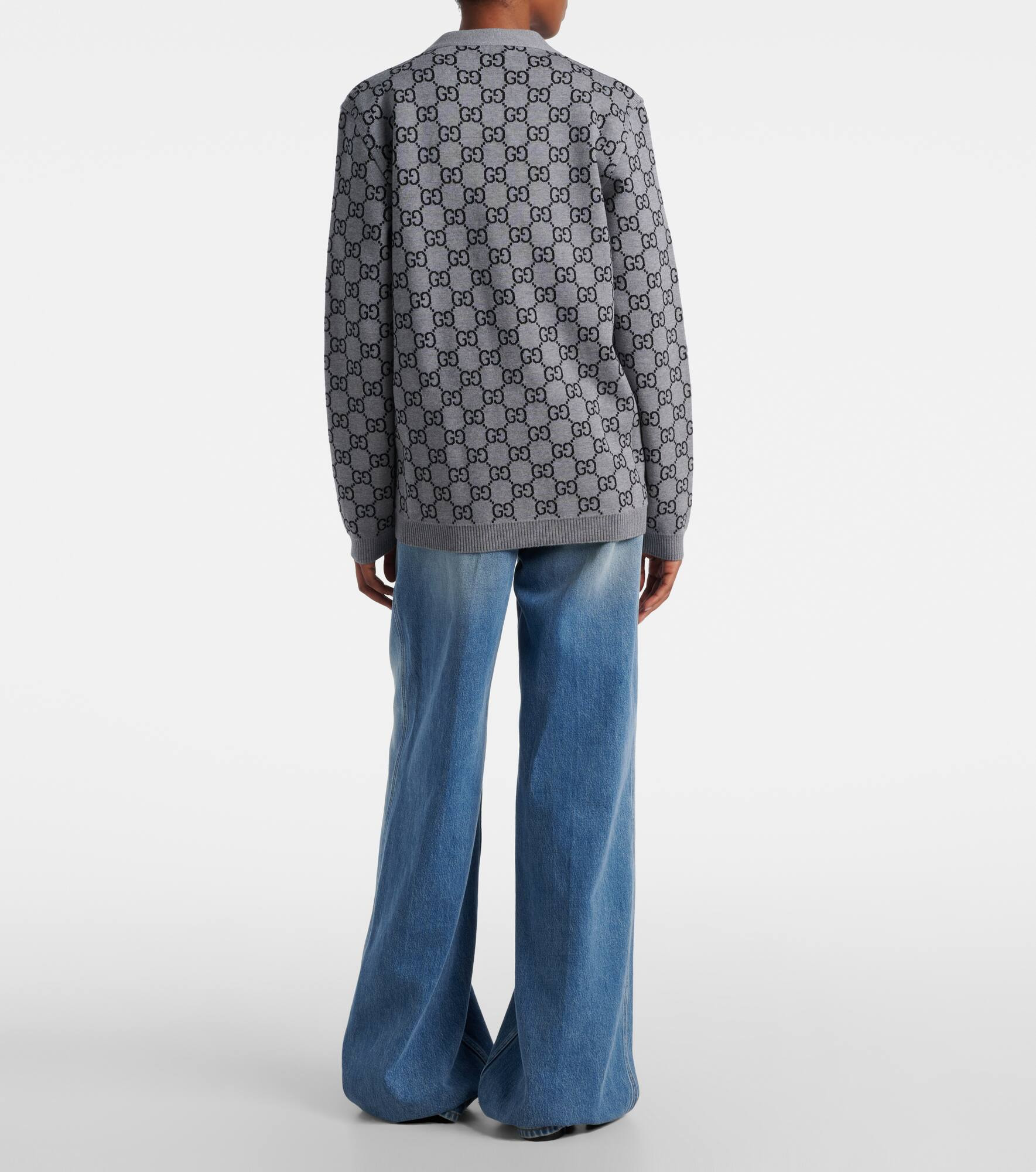 GG wool-blend cardigan - 3