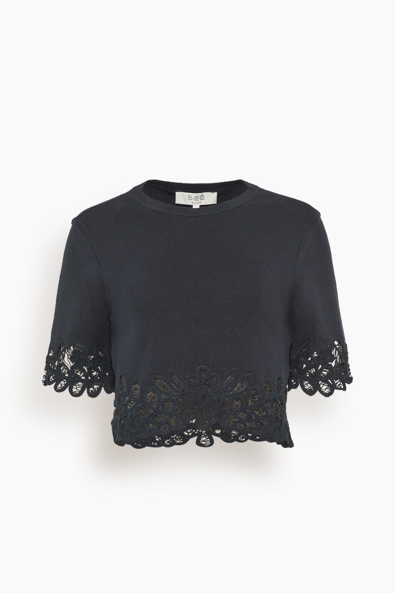 Sea Elke Soutache Sweater in Black outlook