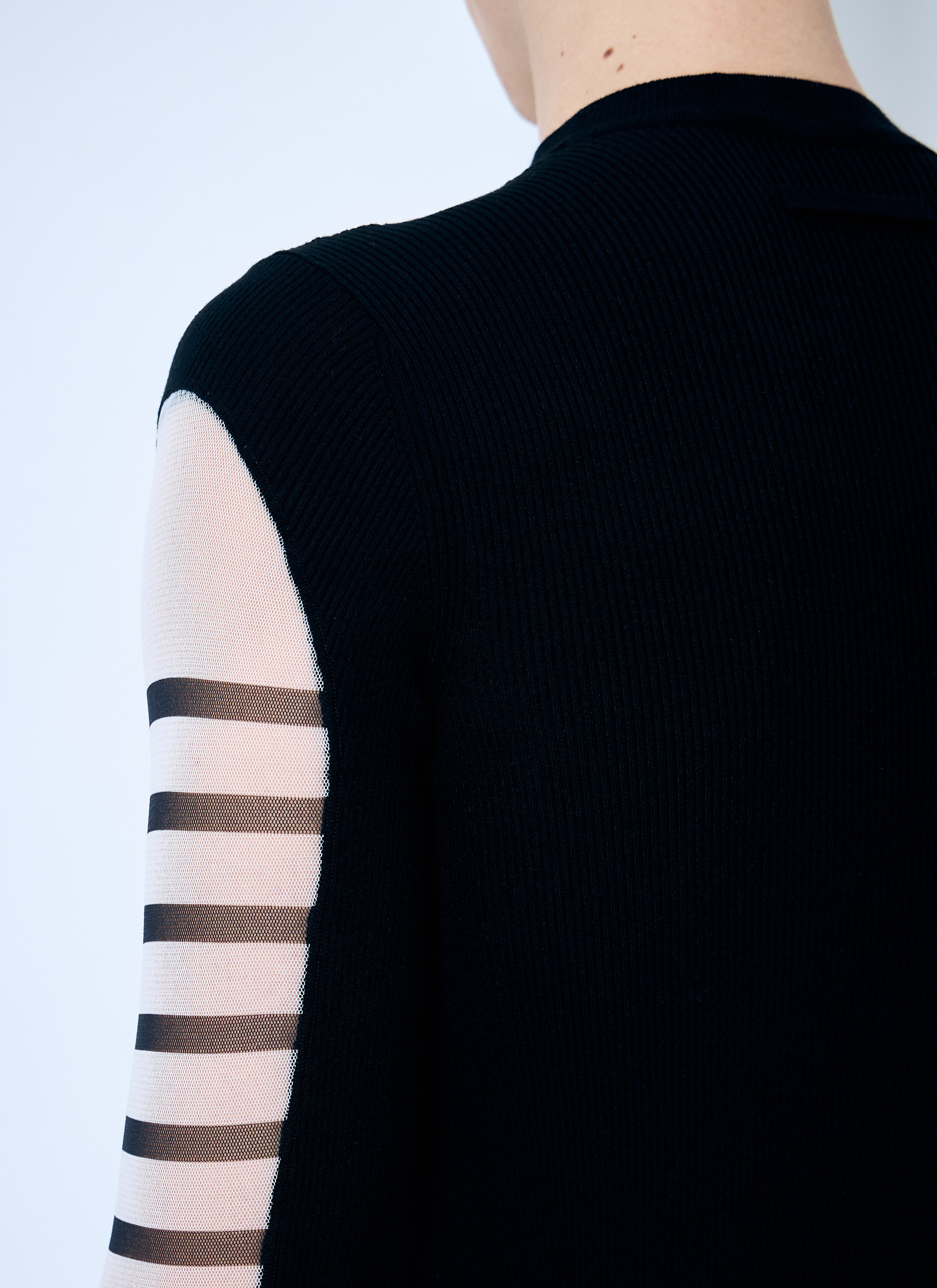 Jean Paul Gaultier Men Marniniere Mesh And Knit Top - 3
