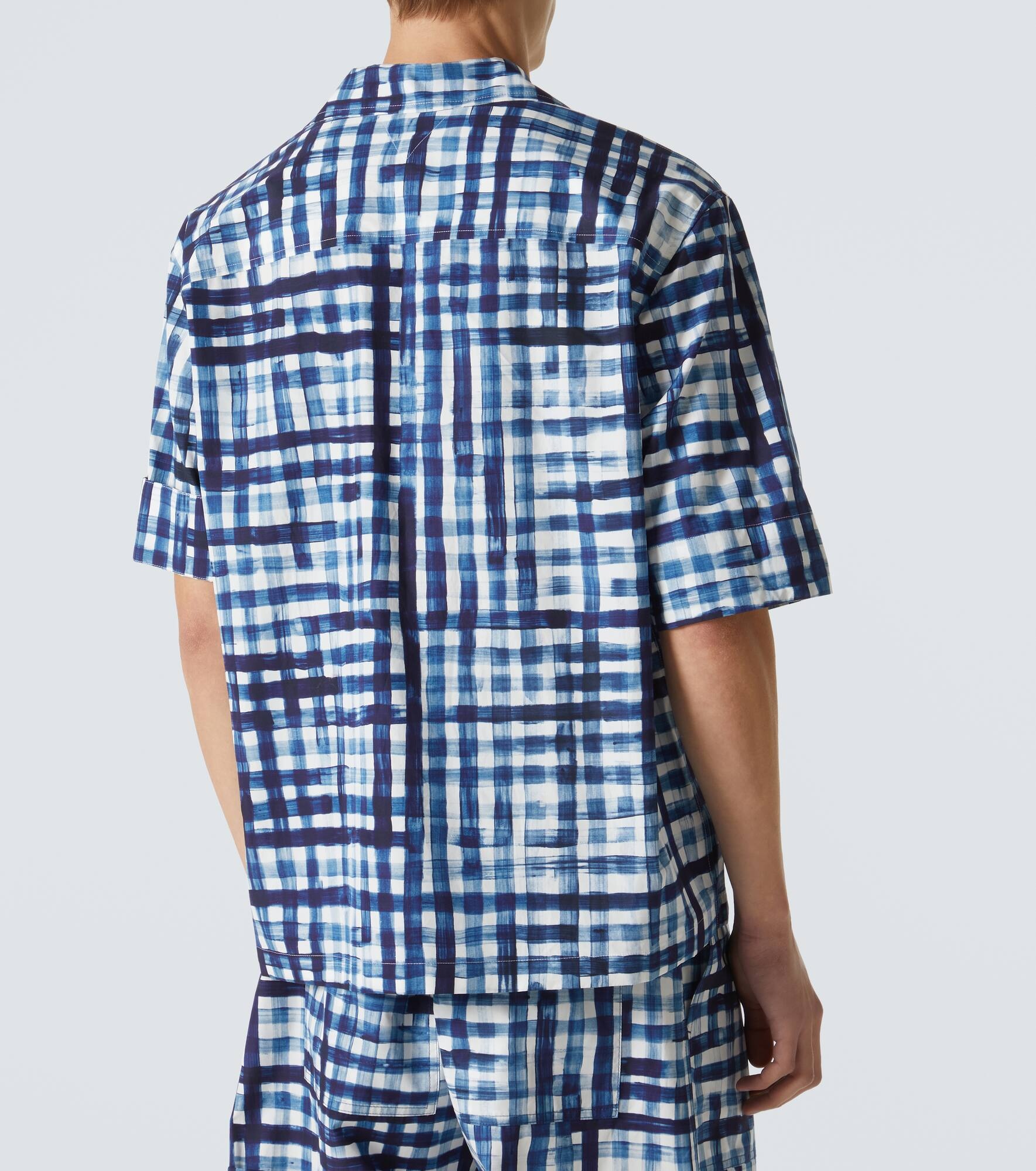 Gingham cotton bowling shirt - 4