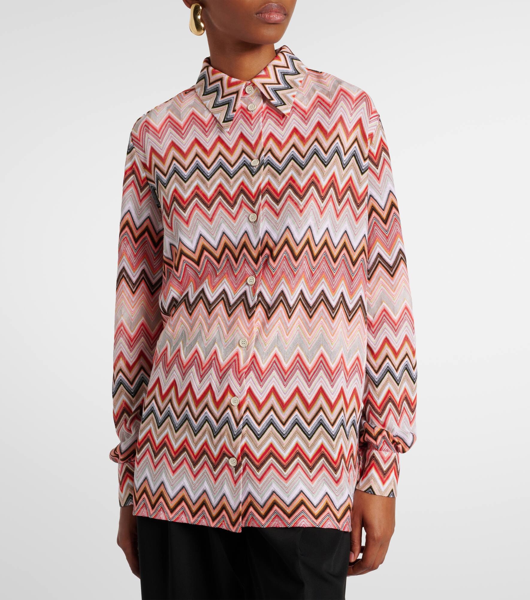 Zig Zag cotton-blend shirt - 5
