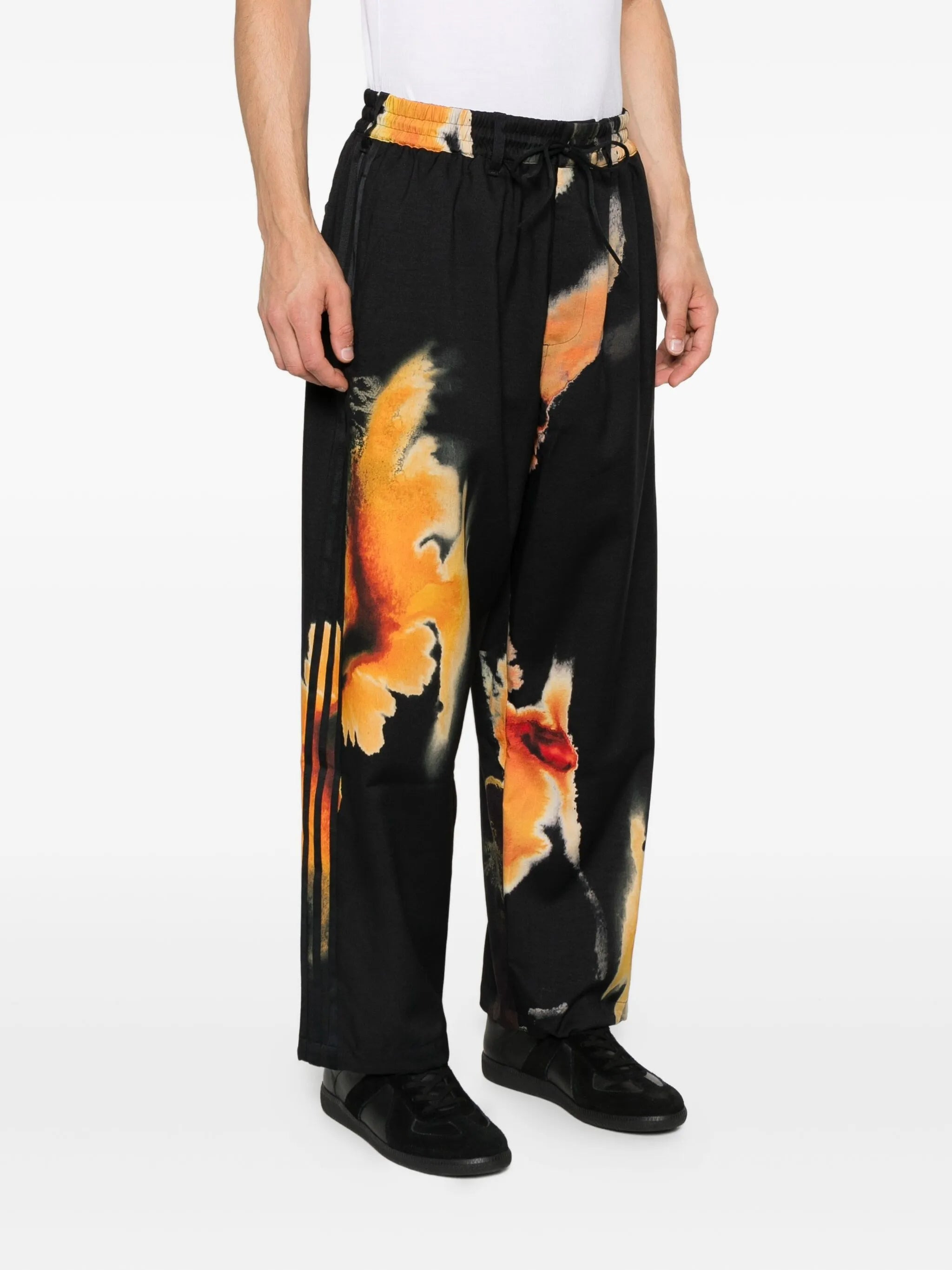 Y-3 Abstract-print Trousers - 3