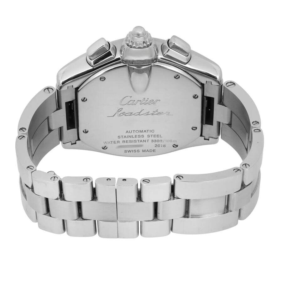 Pre-owned Cartier Roadster Chronograph Black Dial Men's Watch W62007X6 - 5